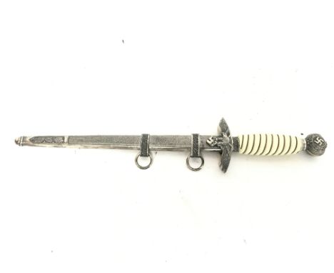 A WW2 German Luftwaffe dress dagger, by Paul Weyersberg & Co. Approximately 42.5cm long. Please note we can no longer arrange