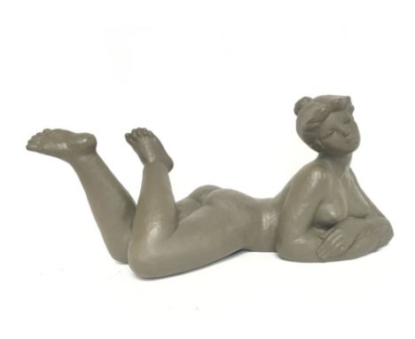 A large Nao figure of a nude lady , 50cm long 22cm tall approximately. No obvious damage or restoration Postage category D