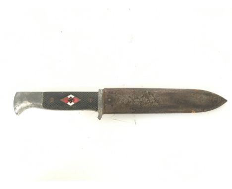 A Third Reich Hitler Youth knife, 25.5cm long. Please note we no longer post this type of item.