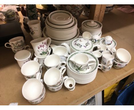 A Porcelain Portmeirion Botanic Garden dinner set including cups, plates etc. No obvious damage or restoration Postage catego