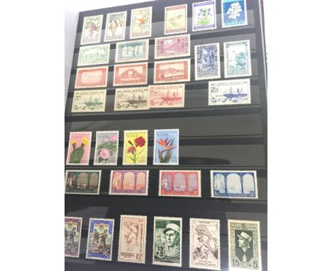 An Album of unused mint stamps well presented Stamps from The Marshall Islands Chile Federal State of Micronesia and Algeria 