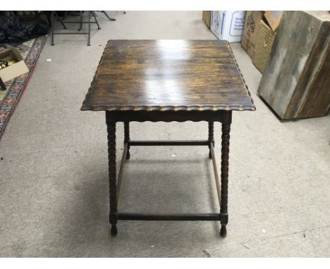 An Oak Occasional Table. 45cm x 45cm x 62cm.