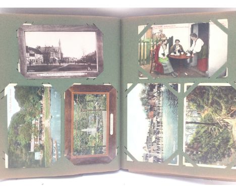 An Album Containing Vintage Postcards.