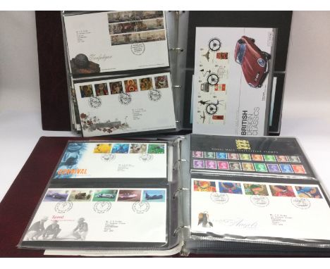 Six albums of GB first day covers. Shipping category D.