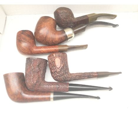 6 Vintage Pipes Including Petersons P Lip.