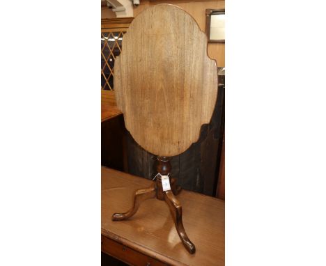 A mahogany tilt top tripod table W.45cm