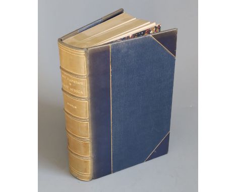 Burton, Richard Francis - First Footsteps in East Africa, 1st edition, blue half morocco, spine sunned, with two maps and fou