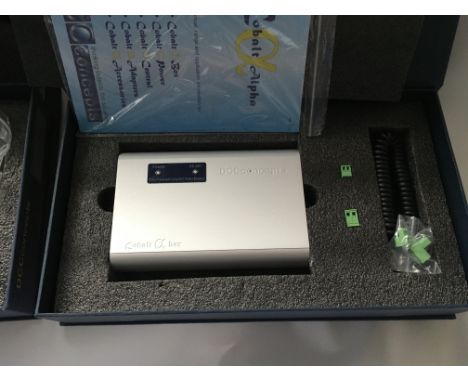 Three DCC cobalt power supplies controller all boxed with appropriate leaflet.