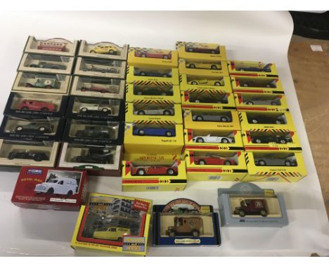 Collection of 35 boxed dicast model cars from the Days Gone sieries and the Shell Classic Sports car  series.. (2)