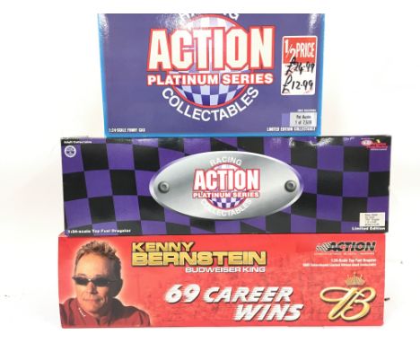 3 Boxed 1:24 Scale Die-Cast Dragsters.(3).