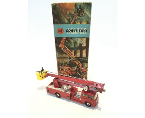 A Boxed Corgi Simon Snorkel Fire Engine #1127.