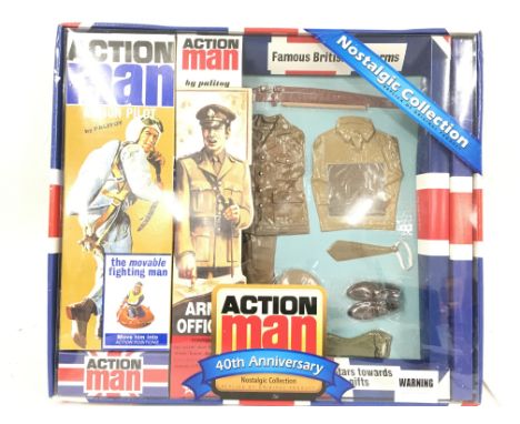 A Boxed Action 40th Anniversary Pack Including Action Pilot and Army Officer Uniform Pack.