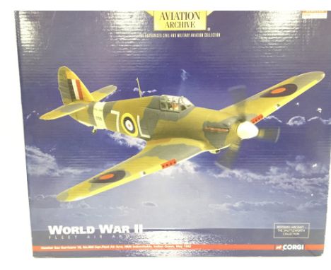 A Boxed Corgi Hawker Sea Hurricane 1B #AA35504.1:32 Scale.