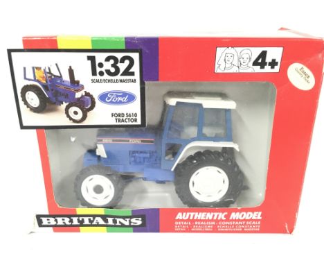 A Boxed Britains Ford 5610 Tractor #9527 1:32 Scale.