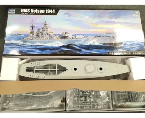 A Boxed Trumpeter Models HMS Nelson 1/200 Scale. Part Built.