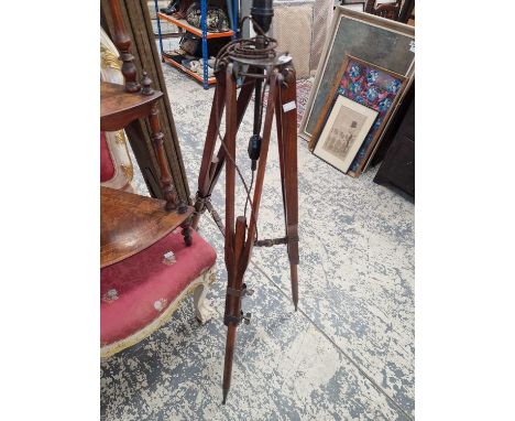 An interesting tripod base standard lamp.