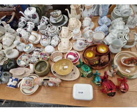 A Noritake teaset, Royal Albert and Doulton teawares together with various other decorative china