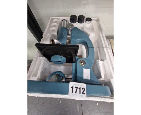 A blue Labo 403 microscope