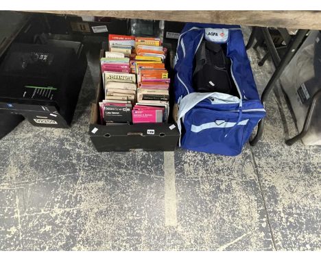 Ordnance survey maps together with travel bags