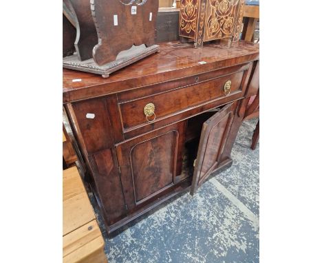 A Victorian mahogany chiffonier  secretaire side cabinet.W 107 D 43 H 94