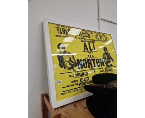 A vintage-style boxing-related poster.