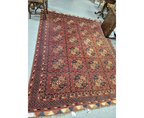 An Afghan Bokhara design carpet 297 x 236 cm