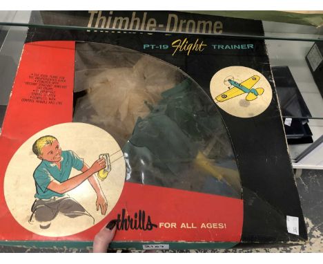 A boxed Thimble Drome live fuel engined PT-19 Flight Trainer aeroplane