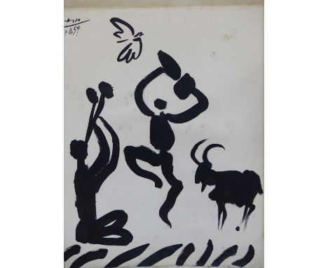 After Pablo Picasso, 'Goat Dance', lithograph, with signature and date 17.11.59 in the plate, from a limited edition of 2000,