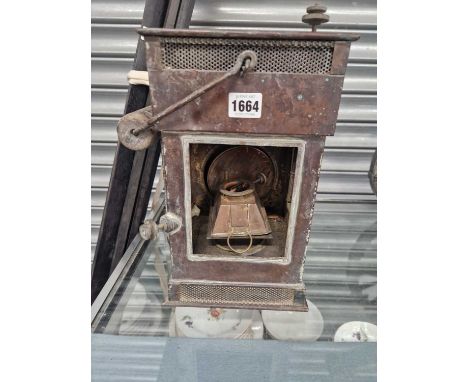 A Griffins &amp; Browett copper cased oil lantern