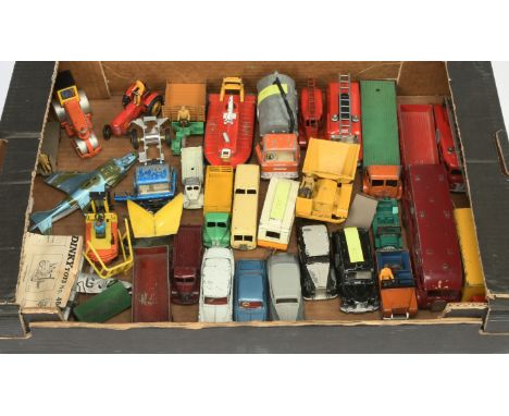 Dinky Toys large unboxed group to include - Big Bedford, Massey Ferguson Tractor, Horse Box, Land Rover&nbsp; plus others - c