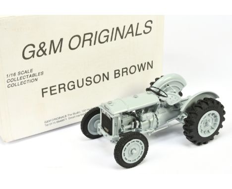 G &amp; M Originals (1/16th) Ferguson Brown Tractor - Grey including Mudguards and wheels with black tyres&nbsp; (LTD 53/100)