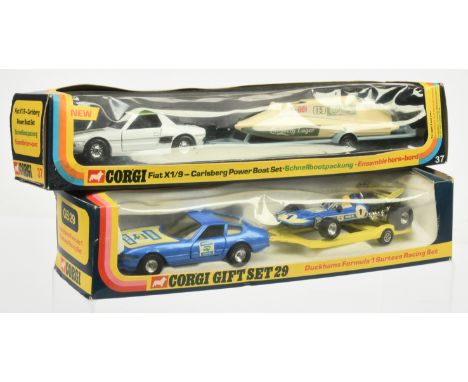 Corgi Toys Gift Sets a pair - (1) GS29 "Duckhams" Racing To Include - Ferrari Daytona&nbsp; and Surtees Formula 1 Racing Car 