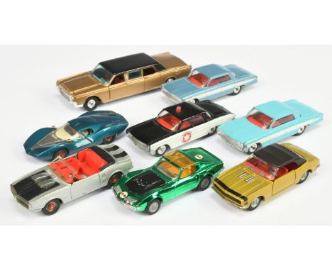 Corgi Toys unboxed group to include - Chevrolet Camaro SS350 - Lime body "Golden jacks" Take-off wheels, Oldsmobile Super 88 
