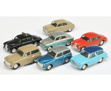 Corgi Toys unboxed group to include - Riley Pathfinder - Red, Hillman Husky Two-Tone Blue and silver, Ford Consul Two-Tone Si