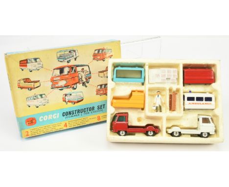 Corgi Toys GS 24 Gift Set Constructor" - to include 2 x Commer Chassis with various detachable backs including "Ambulance" al
