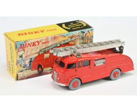 Dinky Toys 955 Fire Engine with Extending Ladder - Red including plastic hubs, silver trim and ladders, with windows and meta