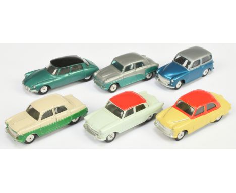 Corgi Toys unboxed group to include - Vauxhall Velox - Two-Tone Yellow and red, Ford Consul Two-Tone Green and green, Citroen