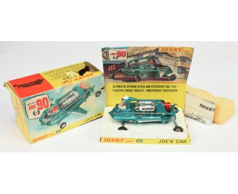 Dinky Toys 102 "Joe 90" Joe's Car - Metallic Aqua , white, red rear thruster - this battery operated issue is Excellent Plus 