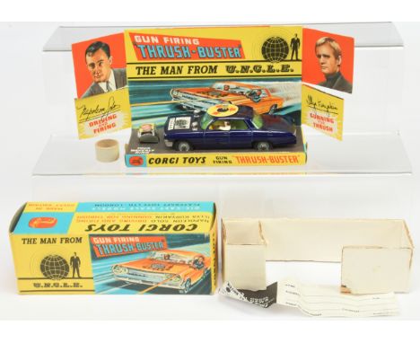 Corgi Toys 497 "Man From Uncle" Thurshbuster - Blue, cast hubs and plastic lamps - Good Plus lovely bright example including 