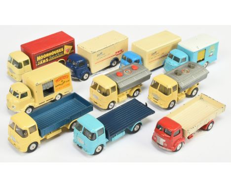 Corgi Toys unboxed group to include - Karrier Bantam "Drive Safely on Milk", ERF Lorry "Moorhouses Jams", Commer Dropside Lor