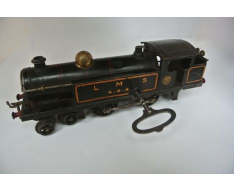 A Hornby 0 gauge clockwork locomotive, London, Midland and Scottish Railway Company engine 4-4-4, 26 cm long approx (with key