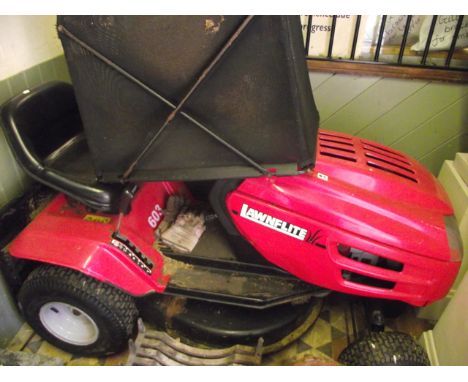 A Lawnflite 603 ride on tractor mower with Briggs & Stratton engine and grass collection box (to be sold on behalf of the Exe