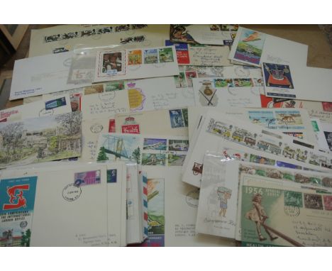 Two boxes of First Day Covers and Postal History Covers, GB, QE2 and world