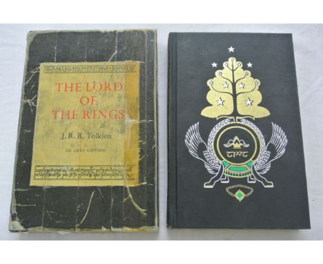 JRR Tolkien Lord of the Rings, deluxe edition, ninth impression dated 1984, published by George Allen & Unwin Limited with sl