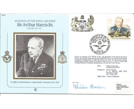 WW2 RAF Lady Harris signed Marshall of the Air Force Sir Arthur Harris Air Officer Commanding in Chief Bomber Command 1942 19