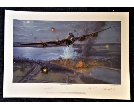 Philip E West Night of Heroes The Dambusters Artist Proof Edition signed by two members of 617 Squadron who took part in the 