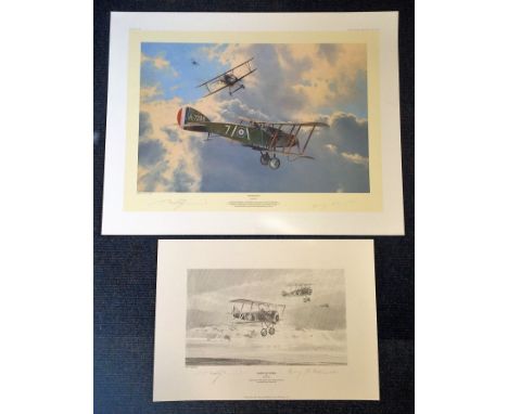 Robert Taylor The Biff Boys The Artist Proofs with companion print Camels on Patrol, signed by WW1 veterans Air Mechanic Henr
