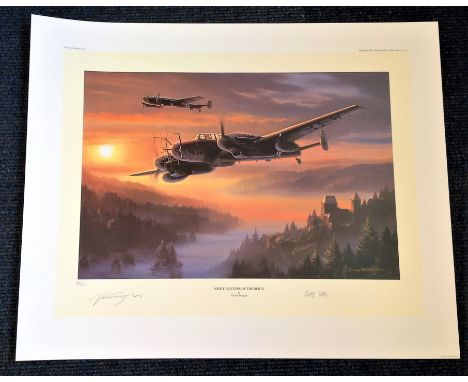 Nicolas Trudgian Night Hunters of the Reich signed by Oberst Wolfgang Falck one of the key organisers of the German night fig