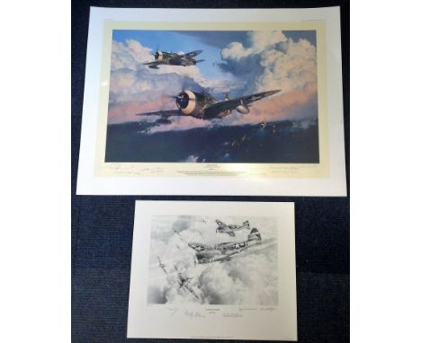Robert Taylor The Wolf Pack Outward Bound to Bremen The Artists Proofs with companion print A Pack of Wolves, this rarer issu