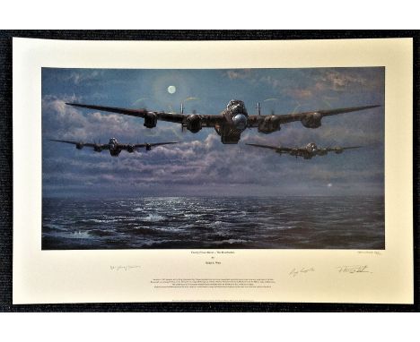 Philip E West Enemy Coast Ahead The Dambusters Artist Proof Edition signed by two members of 617 Squadron who took part in th